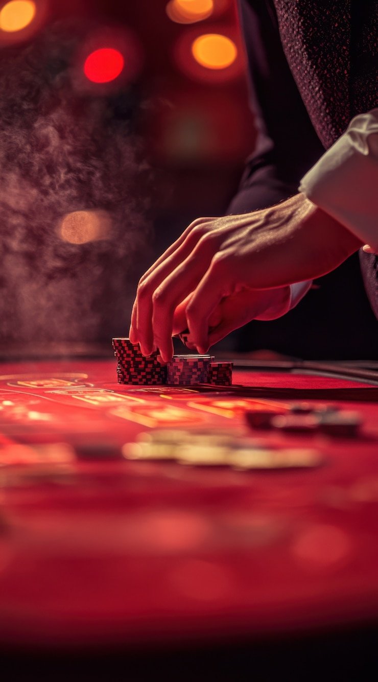 Qiu Qiu live-dealer table on nanastoto resmi with domino tiles and dealer visible